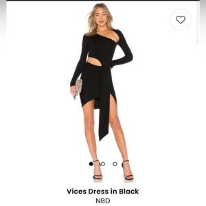 NBD - vices dress in black - size S